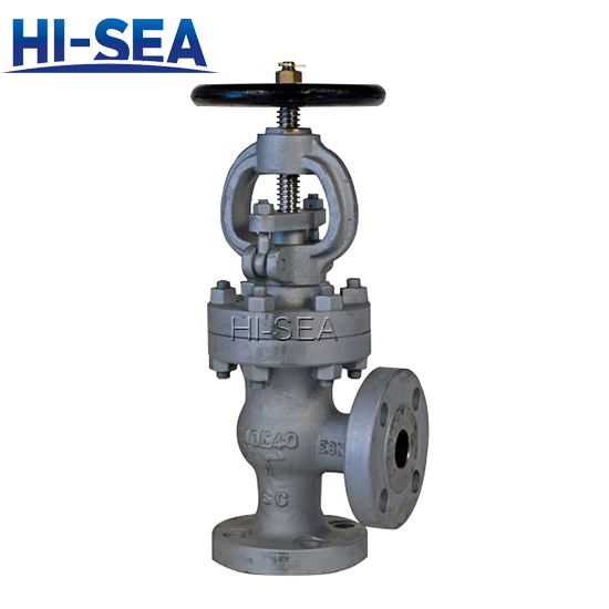 JIS F7318 Marine Cast Steel Angle Globe Valve Cast Steel JIS Marine